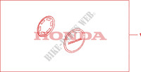 CRANKCASE COVER PEARL COOL WHITE für Honda CBF 1000 F ABS 98HP 2010