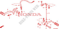 PEDAL für Honda CBF 1000 F ABS TS 2011