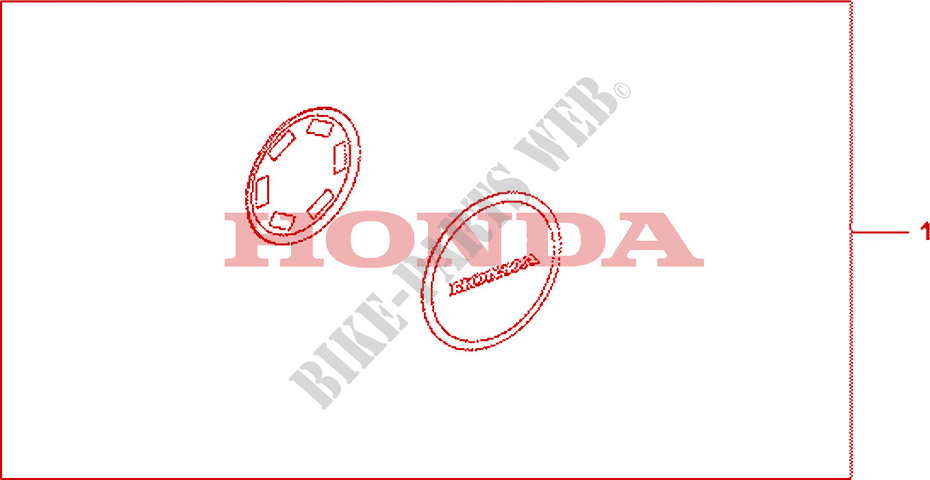 CRANKCASE COVER PEARL COOL WHITE für Honda CBF 1000 F ABS 2010