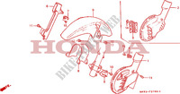 KOTFLUEGEL, VORNE/ VORDERE SCHEIBENABDECKUNG für Honda DOMINATOR 650 1991
