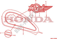 MARKE(6) (NV600C) für Honda STEED 600 VLX 1993