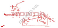 BREMSPEDAL/SCHALTPEDAL für Honda CBR 500 F 1990
