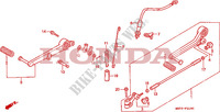 BREMSPEDAL/SCHALTPEDAL für Honda RC30 750 1990