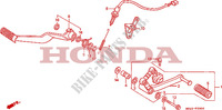 BREMSPEDAL/ SCHALTPEDAL für Honda CBR 1000 1992