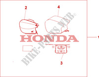 SATTELTASCHEN für Honda SEVEN FIFTY 750 1998
