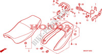 SITZ/WINDLAUF, HINTEN für Honda CB SEVEN FIFTY 750 2002