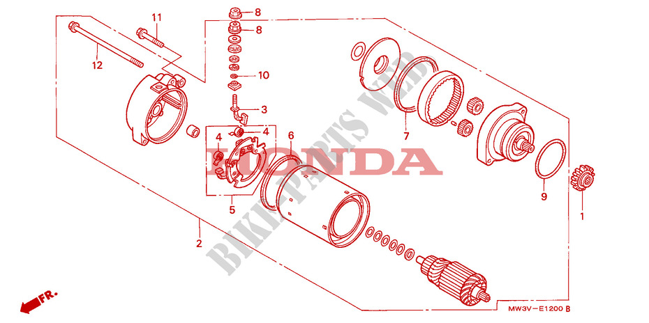 ANLASSER für Honda SEVEN FIFTY 750 1999