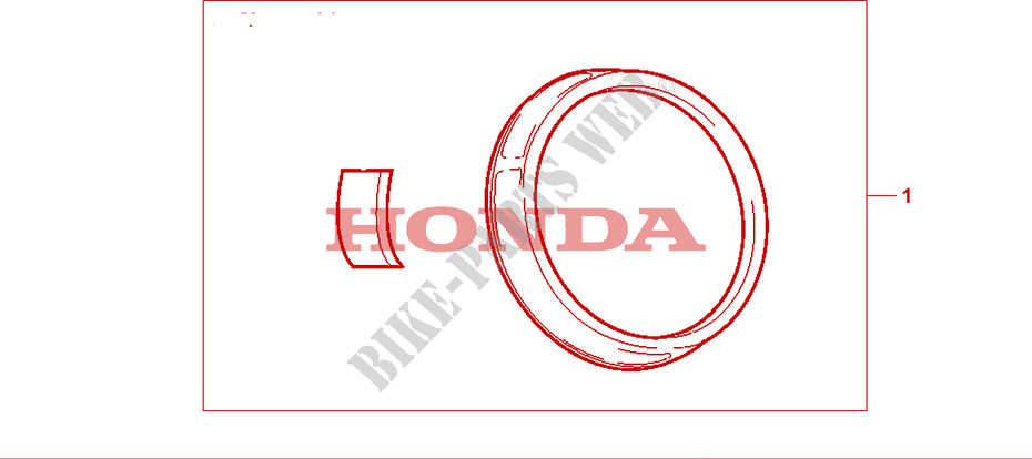CHROME TEILE für Honda CB SEVEN FIFTY 750 34HP 2001