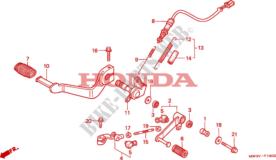 PEDAL für Honda SEVEN FIFTY 750 1997