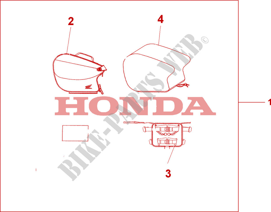 SATTELTASCHEN für Honda SEVEN FIFTY 750 1998