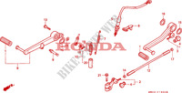 PEDAL für Honda RC45 RVF 750 1994