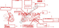 WARNETIKETT für Honda RC45 RVF 750 1994