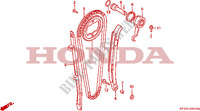 NOCKENWELLENKETTE/SPANNVORRICHTUNG für Honda DOMINATOR 650 1992