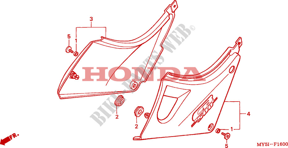 SEITENABDECKUNG für Honda CB 500 34HP 2002