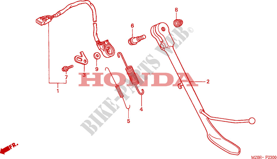 SEITENSTAENDER für Honda VALKYRIE 1500 F6C CRUISER 2002