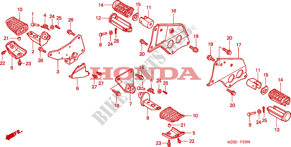 STUFE für Honda VALKYRIE 1500 F6C CRUISER 2002