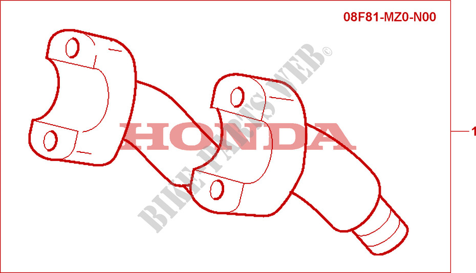 CHROME TEILE für Honda 1500 F6C 2000