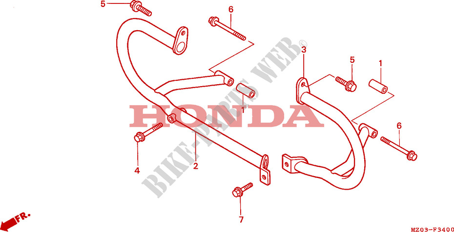 MOTORSCHUTZVORRICHTUNG für Honda 1500 F6C 1997