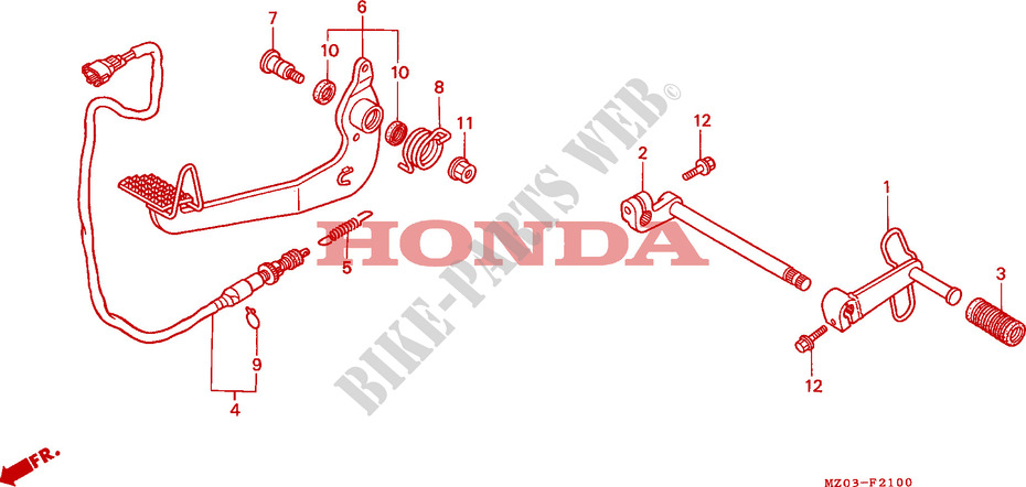 PEDAL für Honda VALKYRIE 1500 F6C 1997