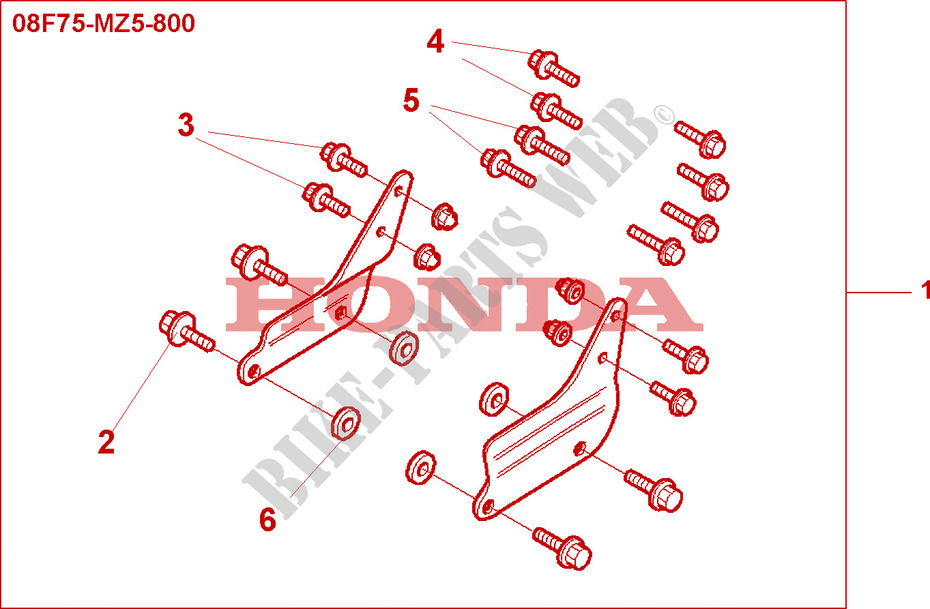 GEPAECKTRAEGER für Honda SHADOW 750 2000