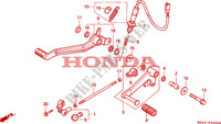 PEDAL für Honda NTV 650 1997