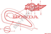 MARKE(4) für Honda STEED 600 1994