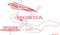MARKE(2) für Honda VT SHADOW 600 1998