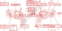 WARNETIKETT für Honda VLX SHADOW 600 2 TONE 1999