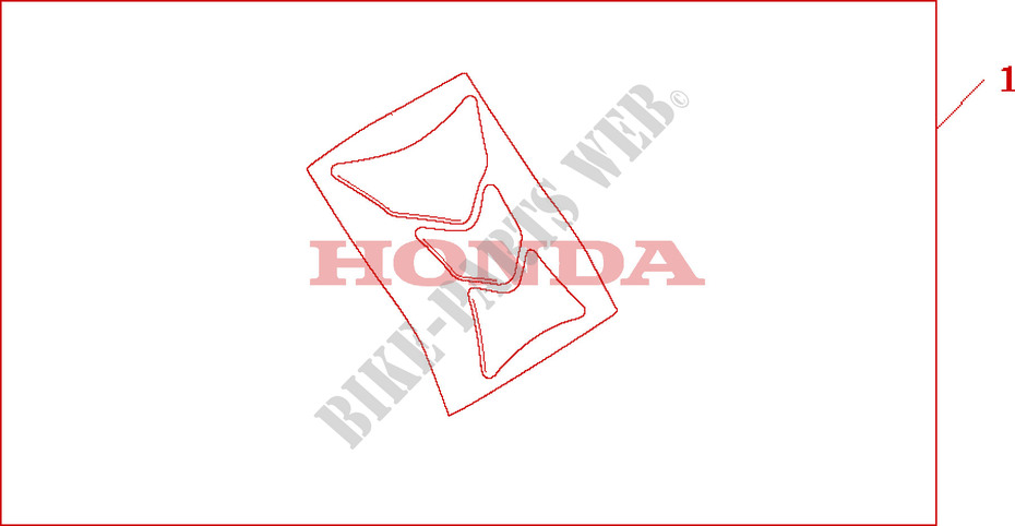 TANKSCHUTZ für Honda CB 250 RED LIGHT 2004