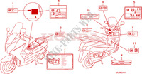 WARNETIKETT(FES125A/B/AA/AB) für Honda S WING 125 FES ABS 2ED 2011