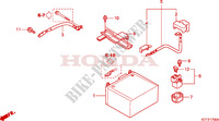 BATTERIE für Honda SH 150 D REAR DRUM BRAKE ED 2009