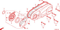 KURBELGEHAEUSEDECKEL, L. für Honda PES 150 INJECTION SPECIAL 2007