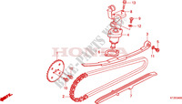 NOCKENWELLENKETTE/SPANNVORRICHTUNG für Honda PES 125 INJECTION SPECIAL 2007