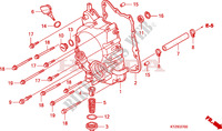 KURBELGEHAEUSEABDECKUNG für Honda PES 150 INJECTION SPECIAL 2010