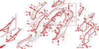 SITZVERKLEIDUNG/SEITENABDECKUNG für Honda XL 1000 VARADERO ABS RED 2009