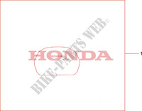 TOP BOX COVER für Honda XL 1000 VARADERO ABS 2007