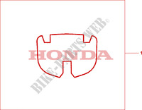 TOP BOX MAT für Honda XL 1000 VARADERO ABS 2008