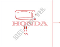 TOP BOX PILLION PAD (LOW) für Honda XL 1000 VARADERO ABS 2009