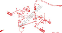 BREMSPEDAL/SCHALTPEDAL(CBF600S6/SA6/N6/NA6) für Honda CBF 600 FAIRING ABS 2006