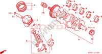 KURBELWELLE/KOLBEN (CBF600S6/SA6/N6/NA6) für Honda CBF 600 CARENEE ABS 2006