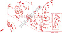 VORDERRAD BREMSSATTEL(R.) (CBF600S6,8/SA6/N6,8/NA6) für Honda CBF 600 NAKED 2 TONES 25KW 2006