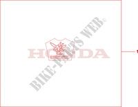 KIT LOGO SE für Honda CB 600 F HORNET BLANC 2009