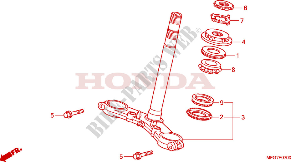 LENKSCHAFT für Honda CB 600 F HORNET 34HP 2008