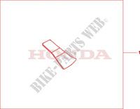 SWINGARM PAD für Honda CB 1000 R ABS TRICOLOR 2011