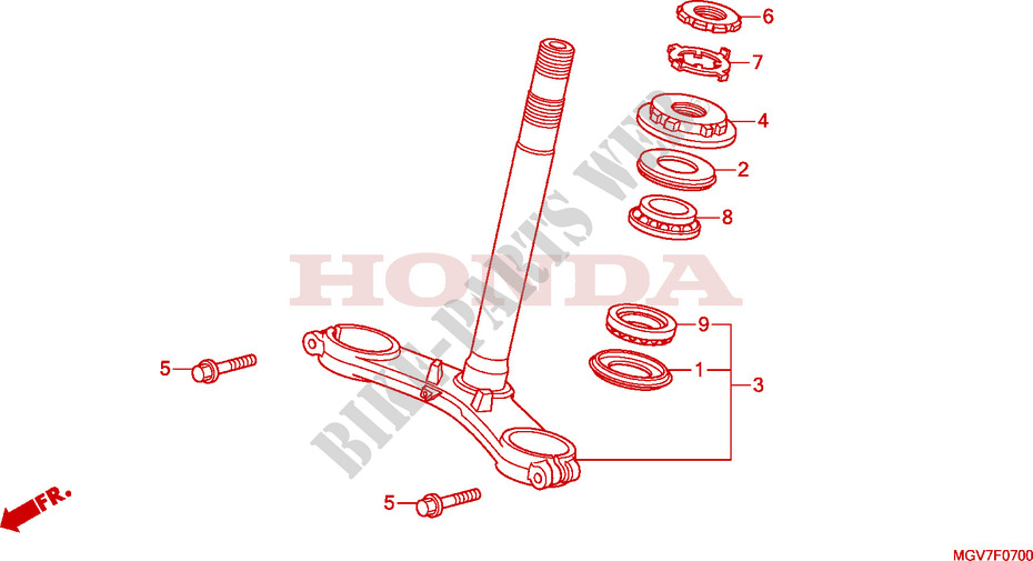 LENKSCHAFT für Honda CBR 600 F ABS 2011