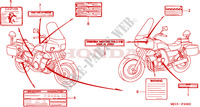 WARNETIKETT für Honda CBX 750 PATROL LIGHT 2001