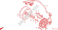 GENERATOR (TRX450R6,7,8/ER6,7,8) für Honda TRX 450 R SPORTRAX Kick start RED 2008