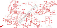 KRAFTSTOFFTANK (TRX450R4,5,6,7/ER6,7) für Honda TRX 450 R SPORTRAX Electric Start 2007