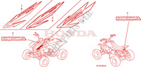 MARKE (TRX450R6,7,8/ER6,7,8) für Honda TRX 450 R SPORTRAX Kick start RED 2008