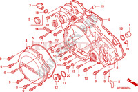 RECHTER KURBELGEHAEUSEDECKEL (TRX450R6,7,8/ER6,7,8) für Honda TRX 450 R SPORTRAX Electric Start RED 2008